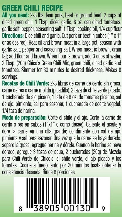 CHICO'S CHILI SEASONING