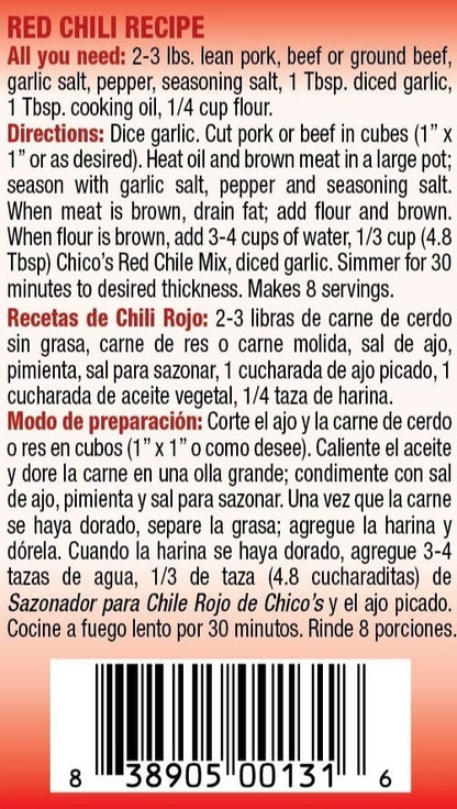 CHICO'S RED CHILI MIX - HOT