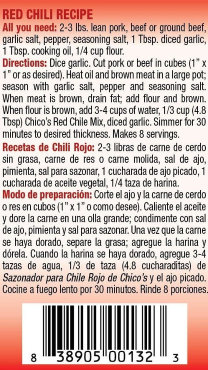 CHICO'S RED CHILI MIX - MILD